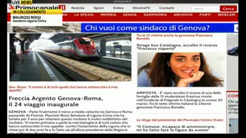 Freccia Argento Genova-Roma, sen. Rossi: 