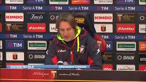 Genoa, il mister del Crotone Nicola: 