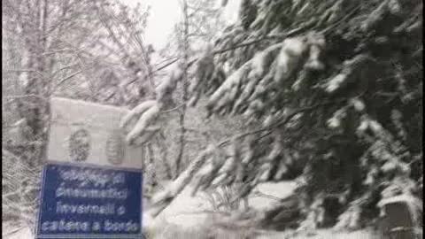 Neve in Liguria: il manto bianco a Roccavignale in Valbormida