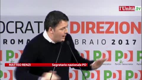 Pd, Renzi ha scoperto le carte: 