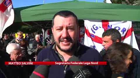 Salvini a Recco: 