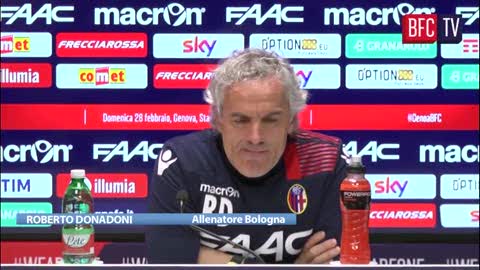 Il Bologna lancia la sfida al Genoa, Donadoni: 