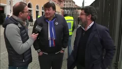 Sampdoria, i tifosi dopo la gara con la Juventus: 