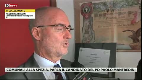 Comunali a La Spezia, il candidato Pd Manfredini: 