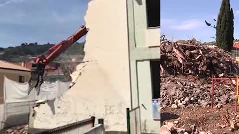 Conclusa la demolizione della scuola di Taggia, il vicesindaco Manni: 