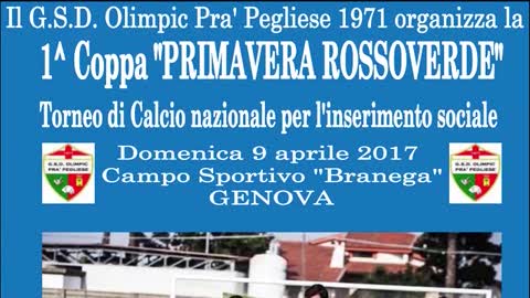 ‘Calcio solidale, a Pra’ la prima Coppa Primavera Rossoverde’