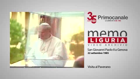 35 anni di Primocanale, la visita di San Giovanni Paolo II al Paverano nel 1985