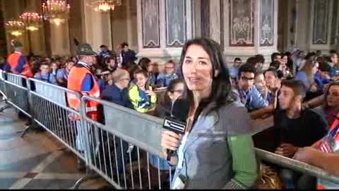 Papa Francesco a Genova, i giovani di Chiavari al Santuario della Madonna della Guardia