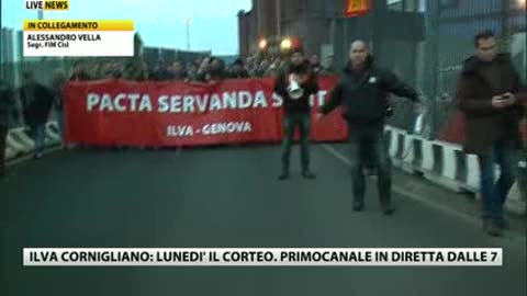 Ilva: lunedì corteo, Vella (Fim Cisl): 