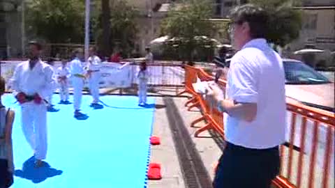 Festa dello Sport al Porto Antico, tantissimi bambini che scoprono le arti marziali con il Lino Team