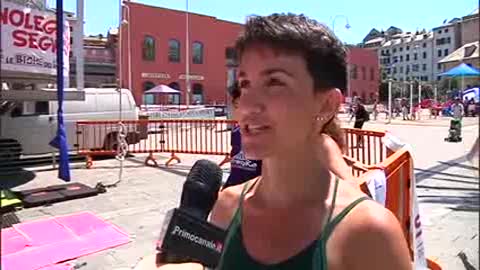 L'arrampicata alla Festa dello Sport nel Porto Antico: 