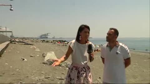 Live on the road a Voltri, ecco le condizioni della spiaggia