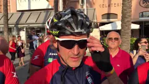 Da Crotone a Torino in bici, Nicola a Genova: 