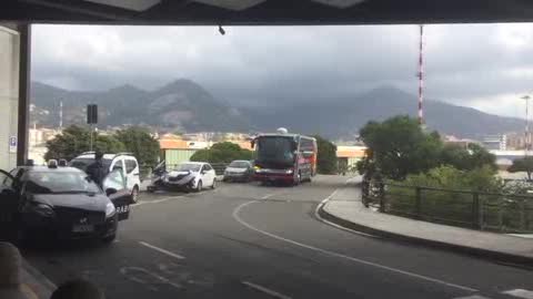 Il Genoa in partenza per il ritiro all'Aeroporto Colombo (1)