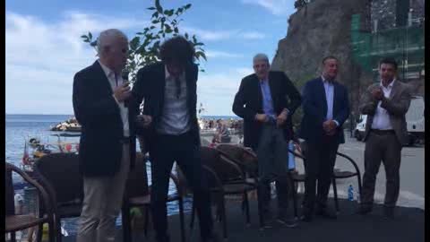 Il Premio Cinque Terre a Giuseppe Cruciani: 