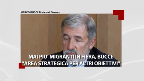 Mai più migranti in Fiera, Bucci: 