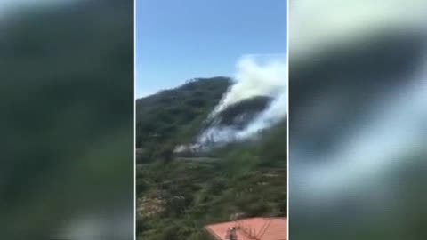 Incendio a Valeriano nello spezzino: le fiamme minacciano le abitazioni