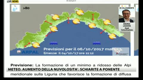 Nuvole e temperature sopra la media, il tempo di oggi in Liguria