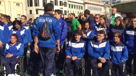 Giochi Europei Paralimpici Giovanili in Liguria,ecco la delegazione italiana (le immagini)