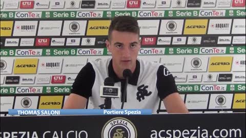 Spezia, il baby portiere Saloni: 