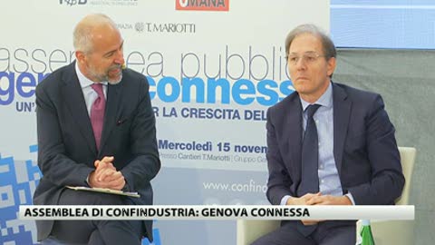 Assemblea pubblica Confindustria 'Genova_connessa', l'intervento di Alberto Amico (Presidente Amico e Co.)