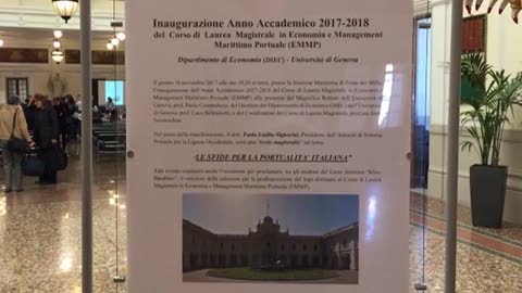 Economia e managment marittimo portuale: presentato il corso 2017/2018 della laurea magistrale dell'Università di Genova