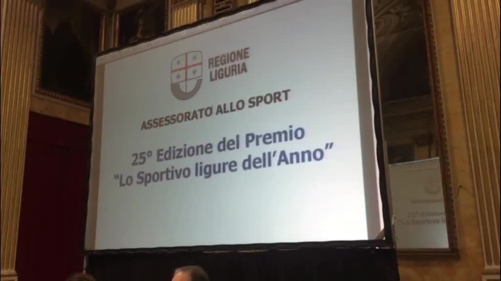 Premio 'Sportivo Ligure dell'Anno', assegnato a Niccolò Canepa. menzione speciale per Pellegri. Assessore Cavo: 