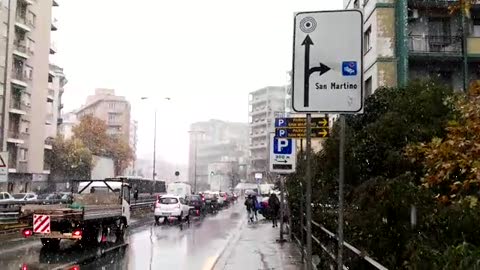 Allerta neve, fiocchi in corso Europa a Genova