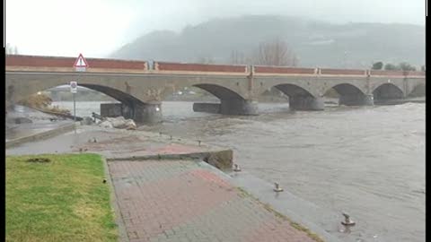 Continua a piovere nell'imperiese, le immagini del torrente Argentina 