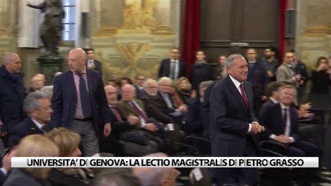 Lectio Magistralis di Pietro Grasso all' Università di Genova