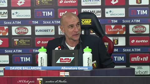 Genoa, Ballardini dopo l'Atalanta: "Non siamo stati aggressivi. La strada è ancora lunga"