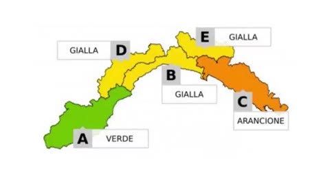 Maltempo in Liguria: allerta arancione a levante, neve in entroterra