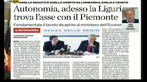 Autonomie, la Liguria ha negoziato. Il commento di Luigi Leone