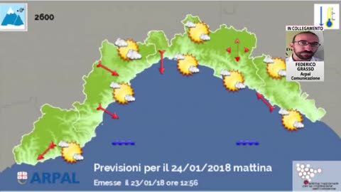 Meteo in Liguria, arriva la pioggia: le previsioni dell'Arpal