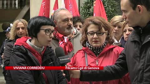 Sciopero delle mense scolastiche, lavoratori Cgil in corteo da Tursi al Provveditorato