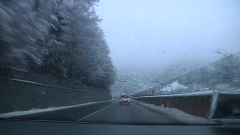 Neve e gelo in Liguria, entroterra imbiancato  