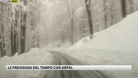 Allerta neve conclusa, le previsioni dell'Arpal