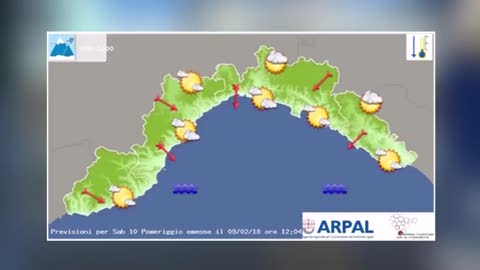 Weekend con sole e nubi, le previsioni Arpal