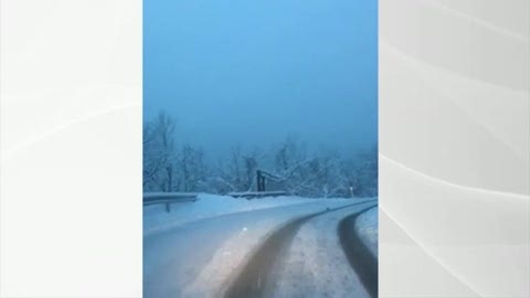 Allerta gialla neve in Liguria, le immagini di Urbe imbiancata