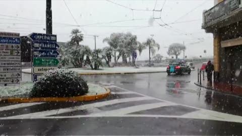 Storica nevicata a Ventimiglia, la città imbiancata: non accadeva dal 1985