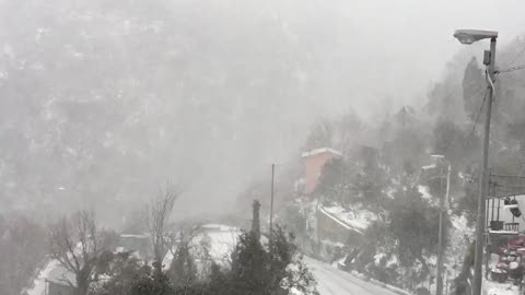 Bufera di neve a Sessarego: il video di un telespettatore