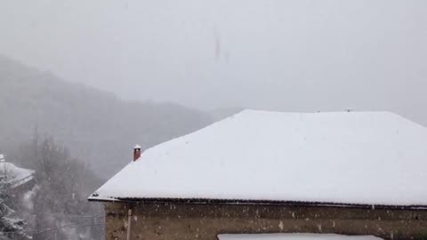 Neve, le immagini della nevicata in Valbrevenna