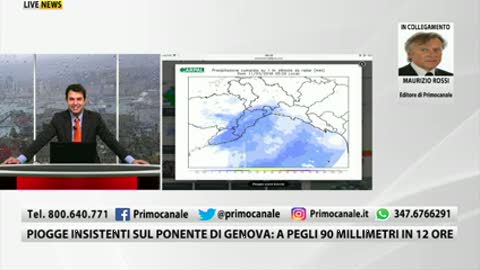 Allerta meteo in Liguria, l'editore di Primocanale Maurizio Rossi: 