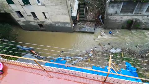 Allerta arancione in Liguria, la situazione del Fereggiano sotto la frana di via Portazza a Quezzi