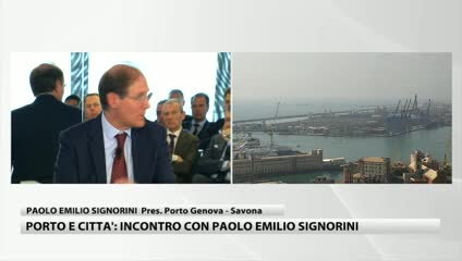 Porto di Genova, Signorini in Terrazza Colombo: "Al via simulazioni per Calata Bettolo a Copenaghen"