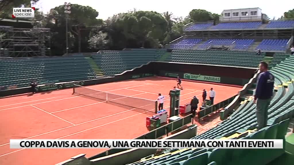 Coppa Davis a Genova, una settimana di grande tennis con tanti appuntamenti 