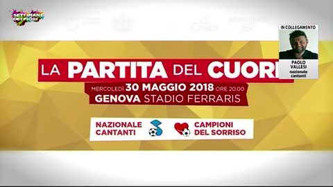 Partita del Cuore al Ferraris, Paolo Vallesi: "Tutti insieme per aiutare Gaslini e AIRC: vi aspetto numerosi"