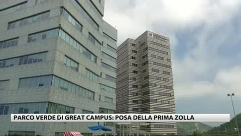 Parco verde di Great Campus, la posa della prima pianta. Predeval (Ght): 