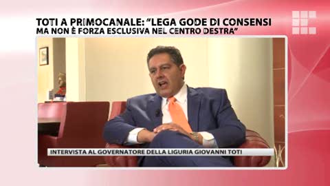 Toti a Primocanale: “Lega gode di consensi ma non è forza esclusiva nel centro destra”