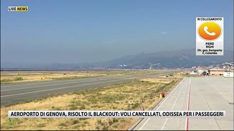 Aeroporto di Genova, dopo il blackout torna tutto alla normalità 